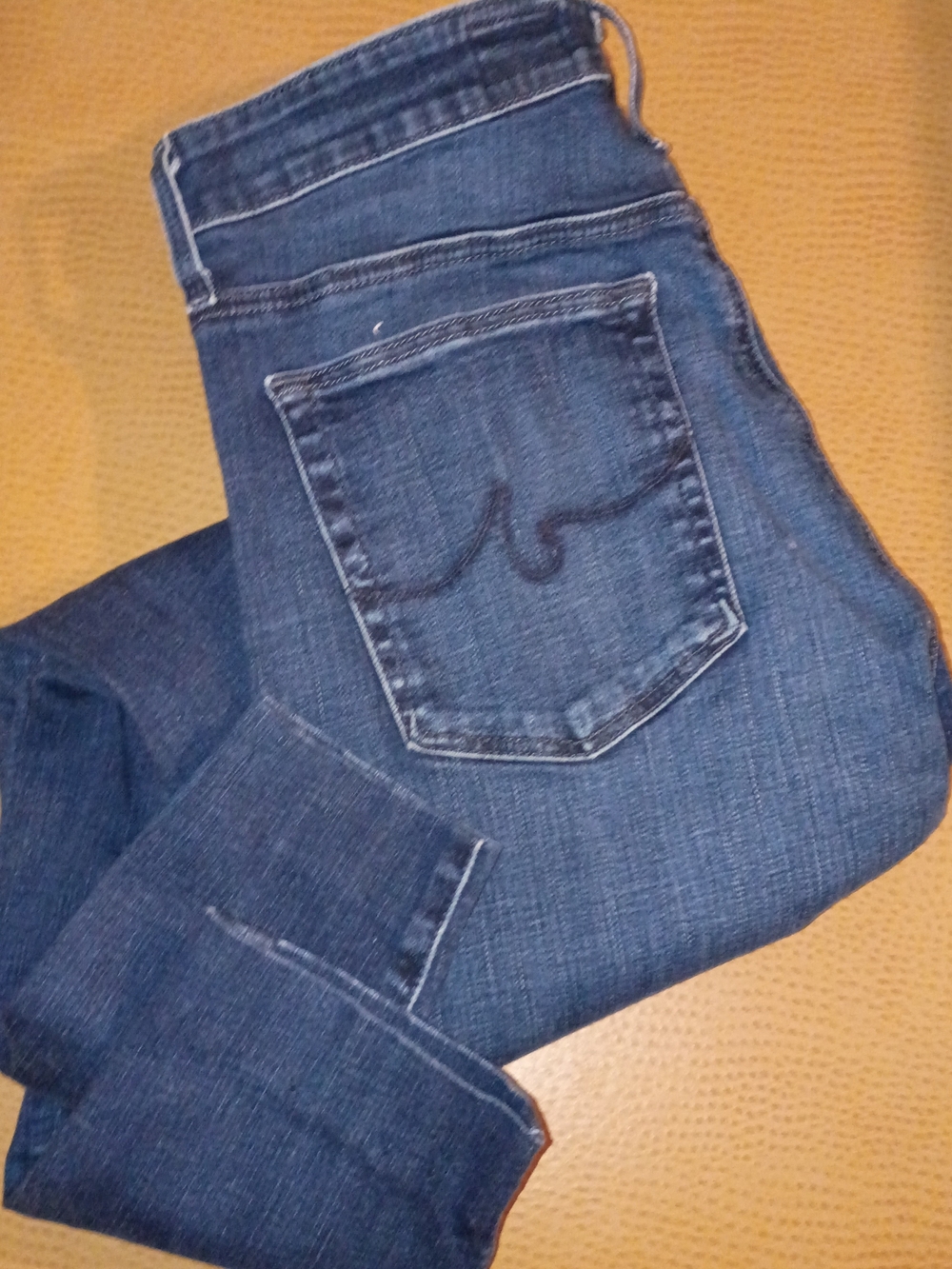 AG Adriano Goldschmied Women's Straight Leg Midnight Blue Jeans